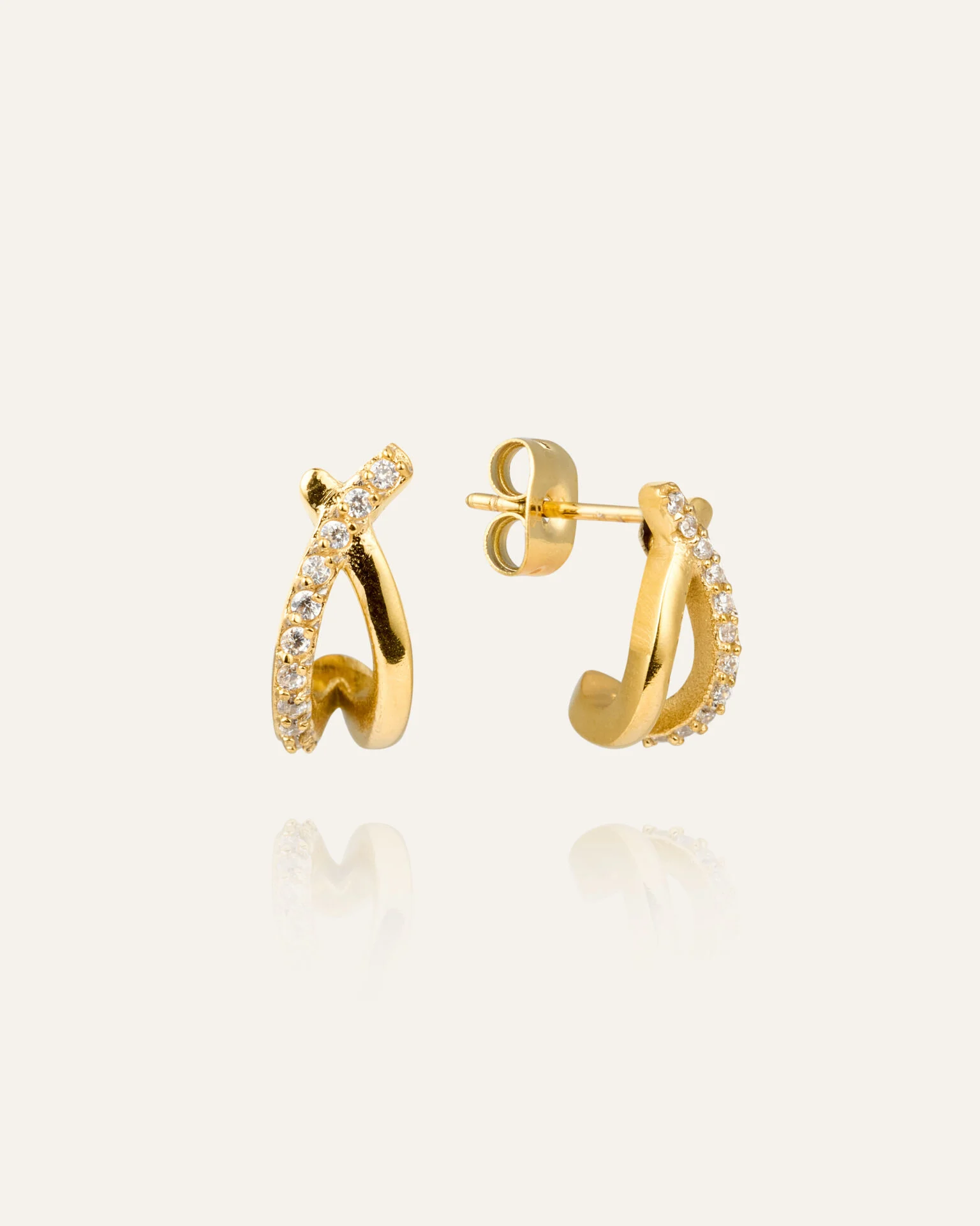 KENZA DROP-Ines Gold Earring MB1717-ANGLE 1 LEFT - original (1551037)