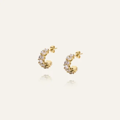 Queen Earrings Gold Small
