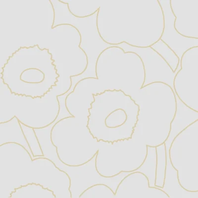 Marimekko Piirto Unikko Cream Lunch