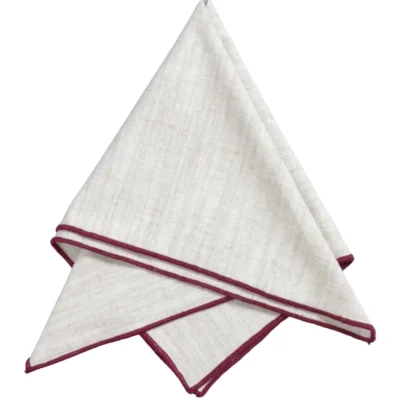 Tygservett Vinröd 45x45CM
