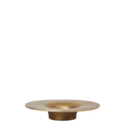 Soothe Block Candle Holder – Brass Finish