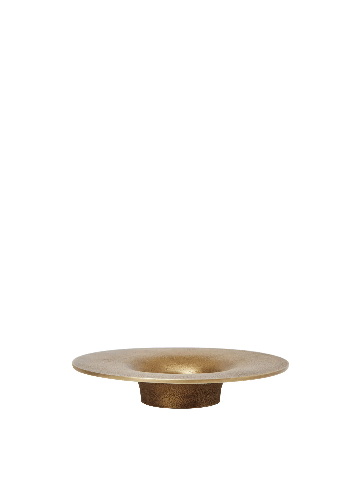 Soothe Block Candle Holder Brass