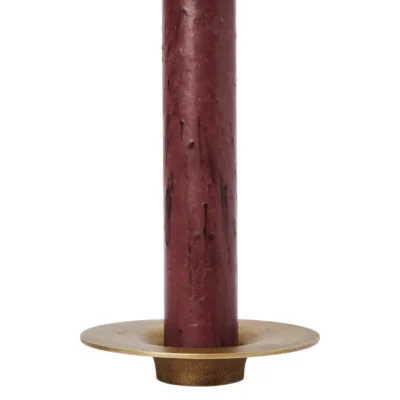 Soothe Block Candle Holder – Brass Finish