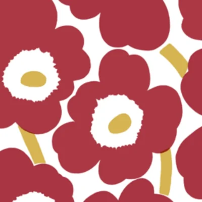 Marimekko Unikko Red Gold Lunch
