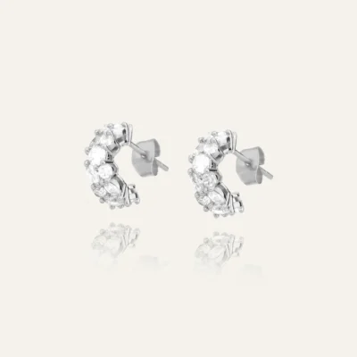 Queen Earrings Silver Small