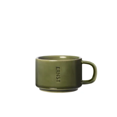 Glöggmugg grön glaserad