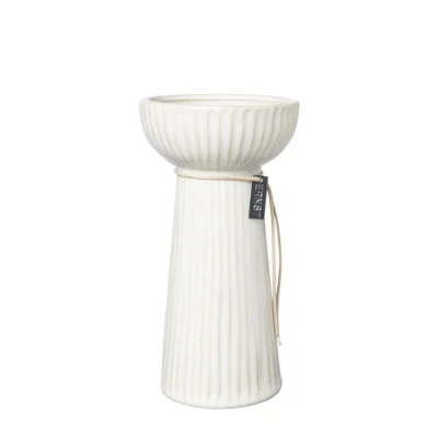 Lökvas naturvit h 19