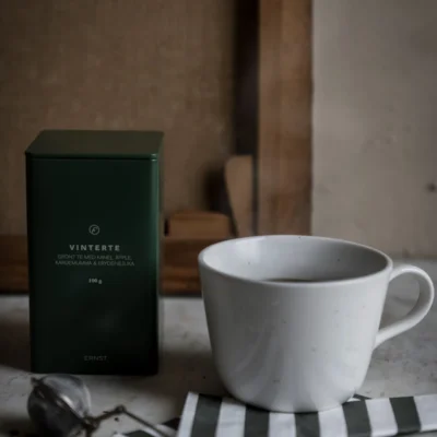 Servett 33×33 Randig grön/vit