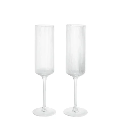 Ripple Champagne Flutes – Set of 2