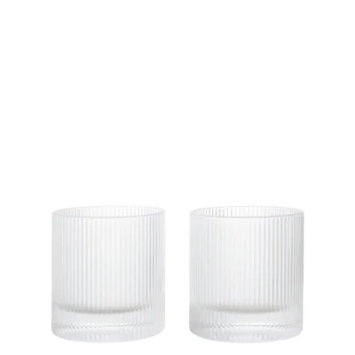 Ripple Tumbler Glasses – Set of 2 – Clear