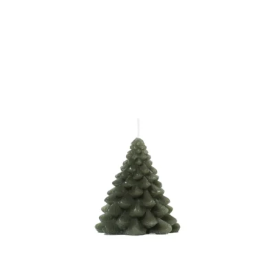 Granny Christmas Tree Candle Leaf Green