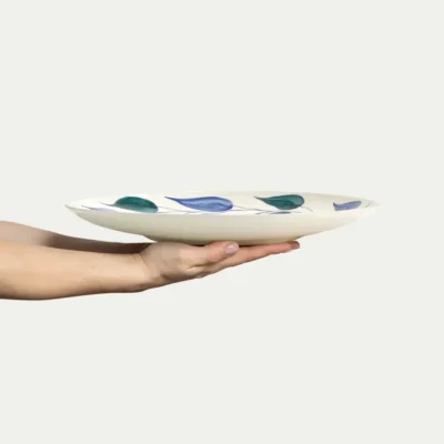 Flowers Fat 34 cm Leaves Blue