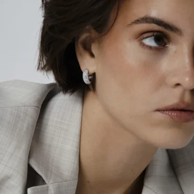 Amour Hoops Silver Medium