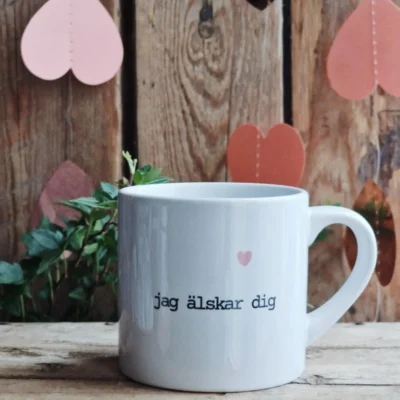 Mugg Jag Älskar Dig