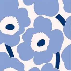 Marimekko Unikko Light Blue/ Navy