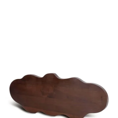 Serveringsbricka Flowy L Mörkbrun