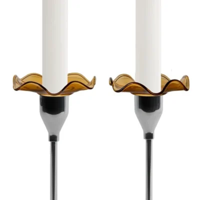 Viva Ljusmanschett 2-pack Amber