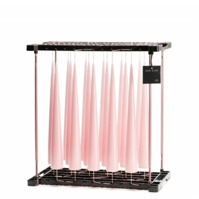 Konljus 37 cm Rose Quartz Lackat