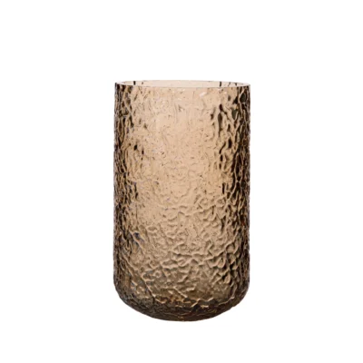 Ljuslykta/Vas bärnsten d9 h15 cm