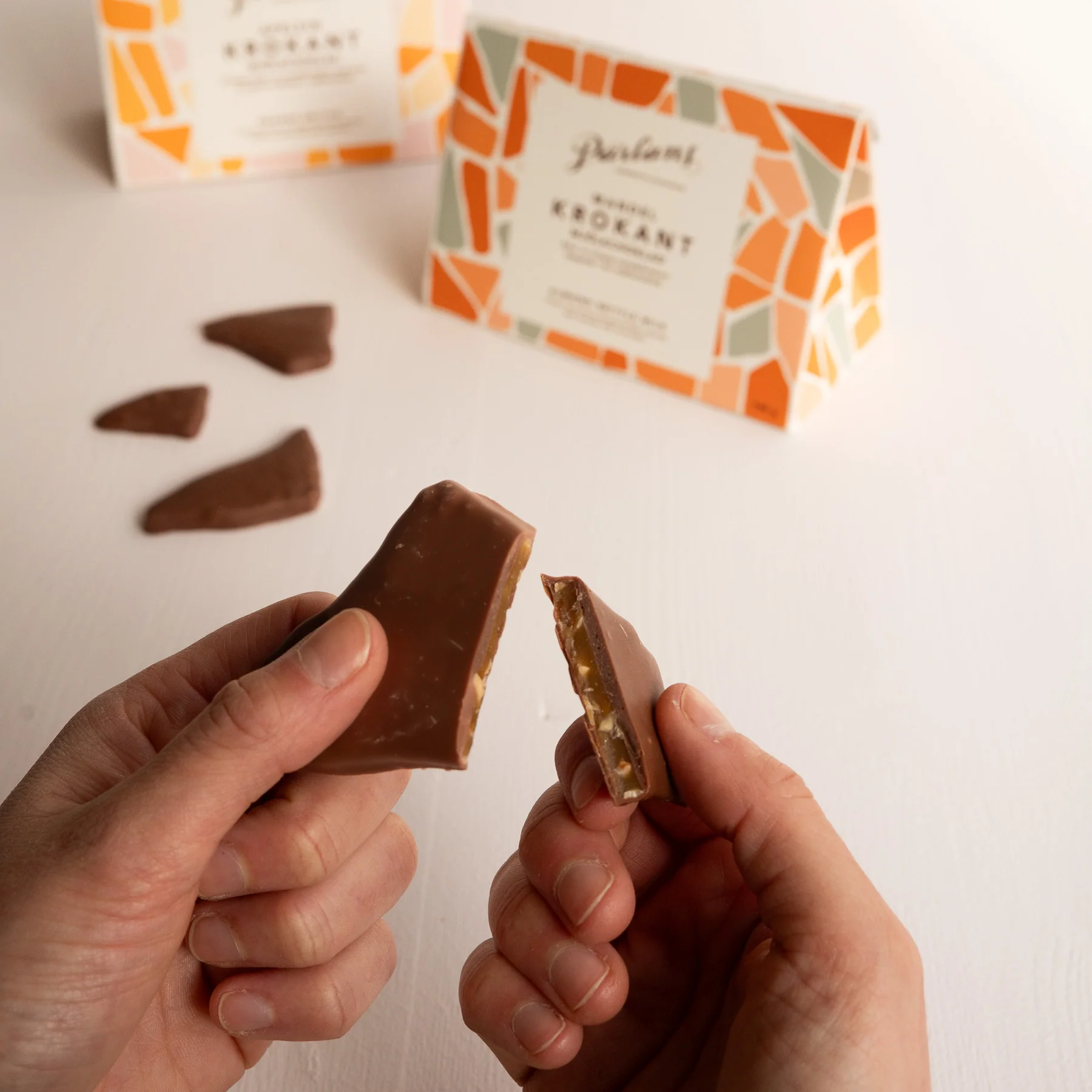 Pärlanskrokant mandel i choklad