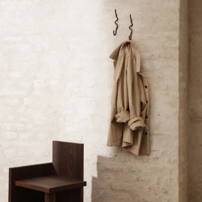 Curvature Hook Black Brass