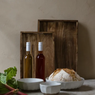 Skål d20 h6 cm Vit/Natur