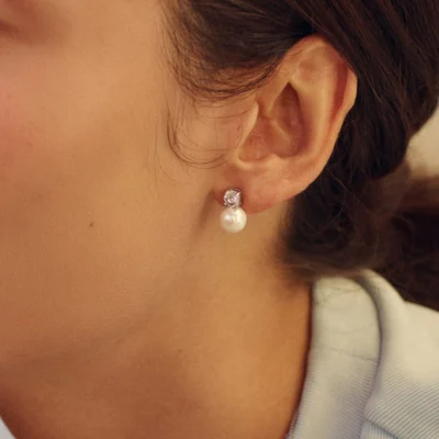 Luna Studs L Steel