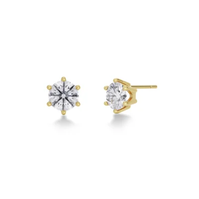 Crown Studs L Gold