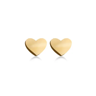 Pure Heart Studs Gold