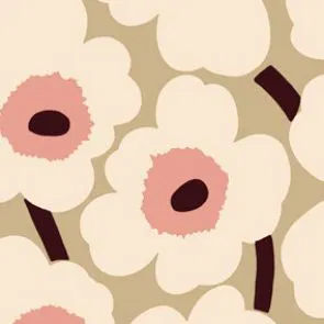 Marimekko Unikko Beige/Rosa