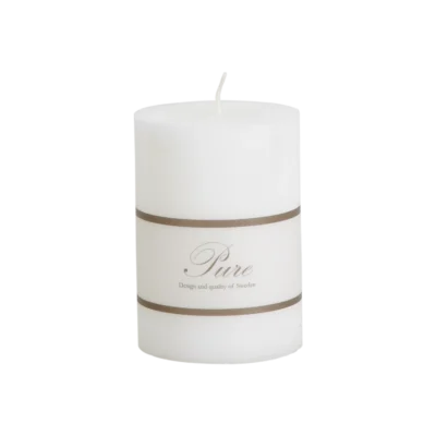 Pure Blockljus Vit d7 h10 cm