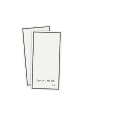 Servett 10×20 ”Lycka” Vit