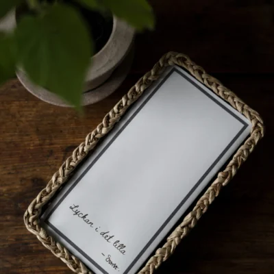 Servett 10×20 ”Lycka” Vit