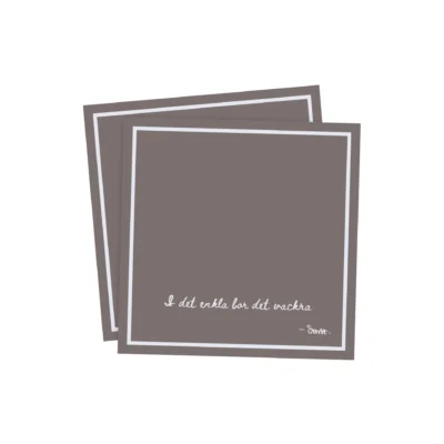 Servett 33×33 ”I det enkla” Mullvad