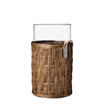Vas d18 h30 cm i mörk korg