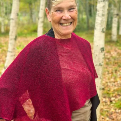 Ella Cape Vinröd 5