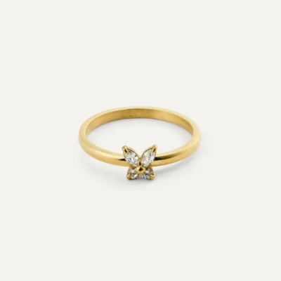Butterfly Ring Gold 56