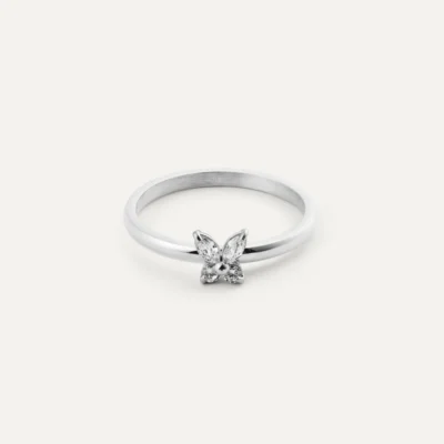 Butterfly Ring Silver 54