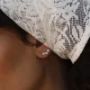 Floral - Ellie Steel Studs - angle 2 - original (1665904)