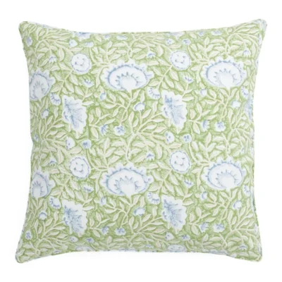 Kuddfodral Mathilde Green/Blue/Beige 50×50 cm