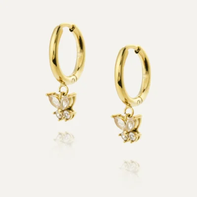 Butterfly Hoops Gold