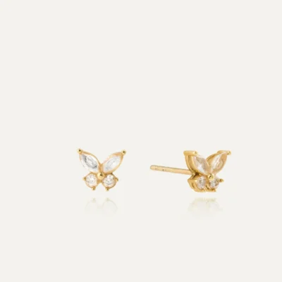 Butterfly Studs Gold