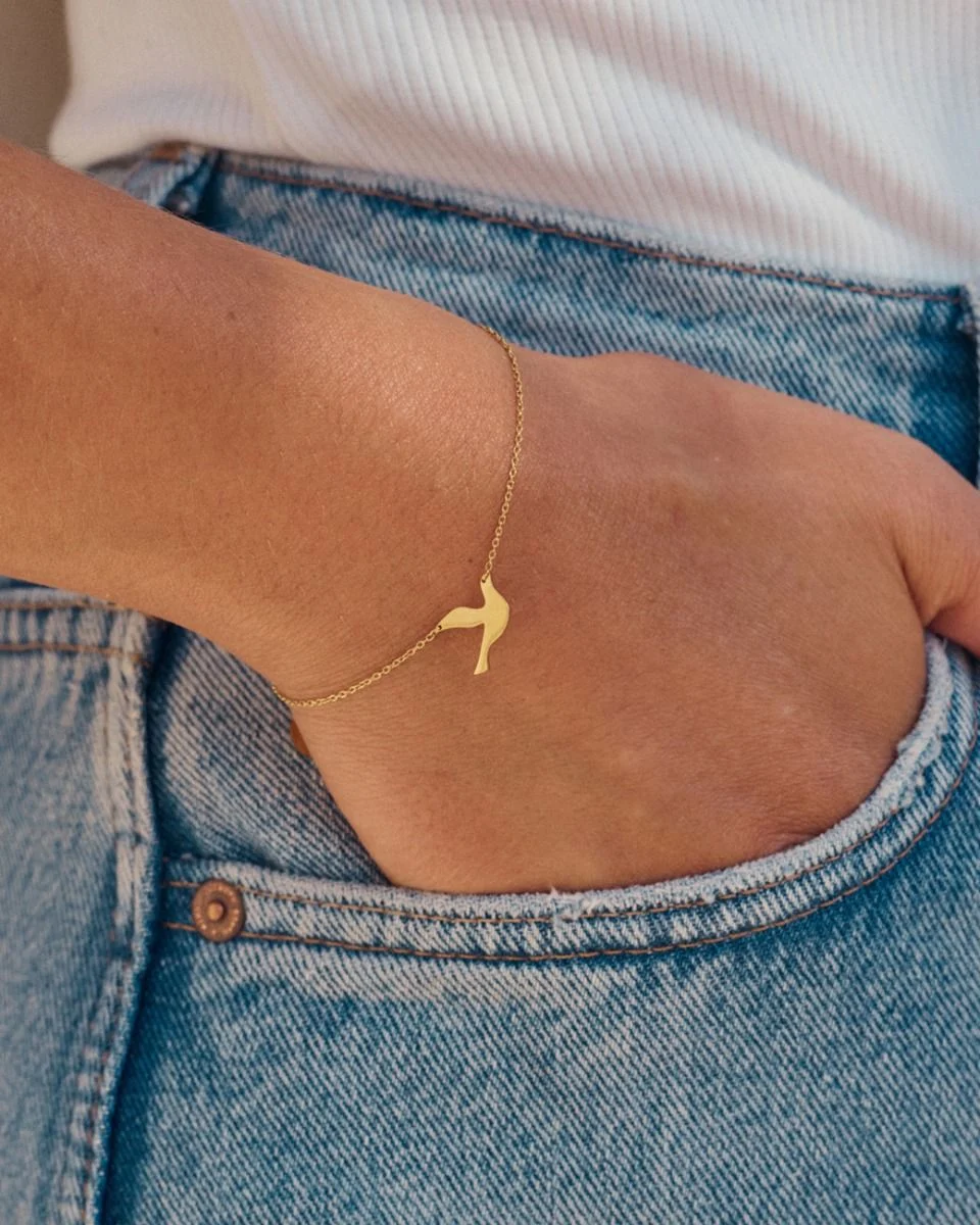 dove bracelet gold1
