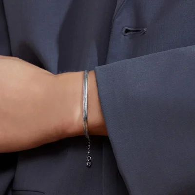 Herringbone Bracelet Steel
