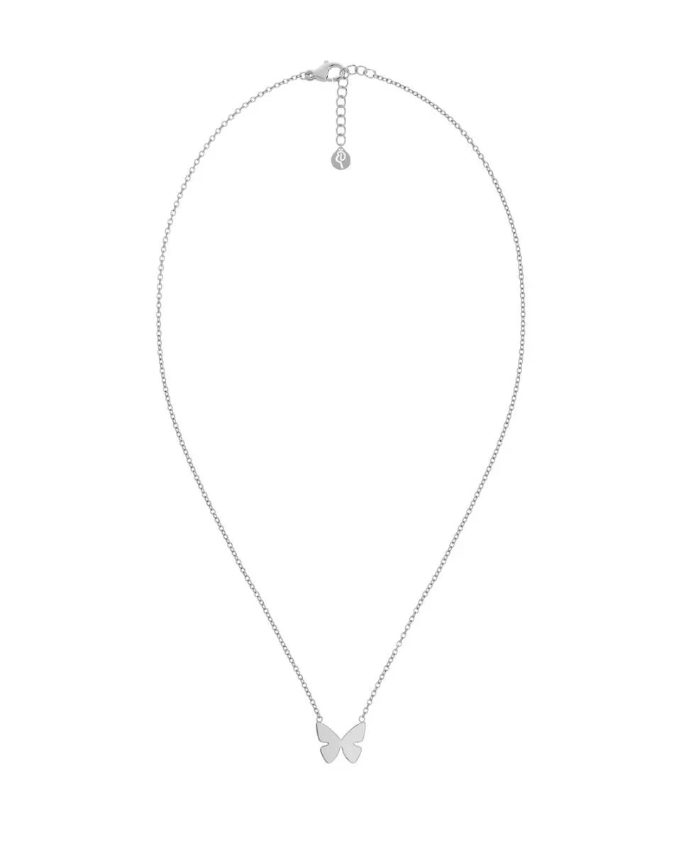 papillon halsband silver