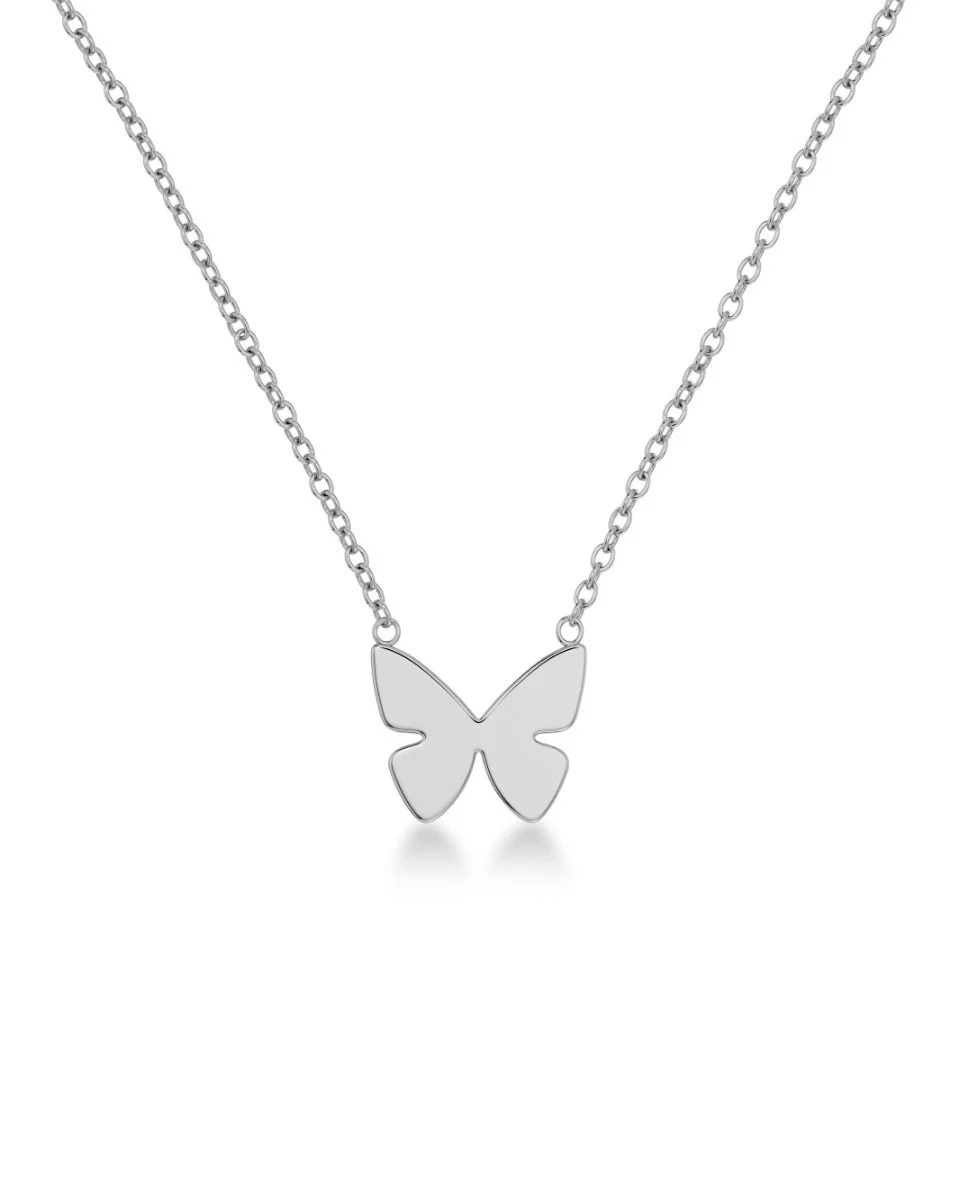 papillon necklace silver