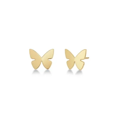Papillon Studs Gold