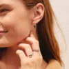 amore sparkle hoops steel