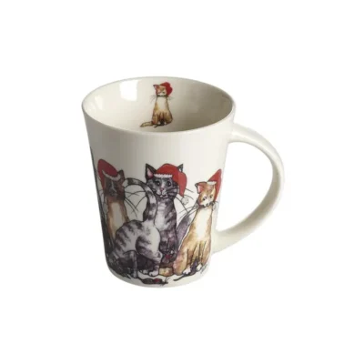Mugg Julkatt H11 cm