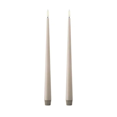 Ester & Erik Kronljus LED 30 cm 2-pack Linen Grey